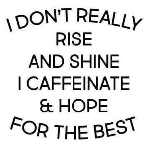 Who really doesn’t rise and shine. This is for you.